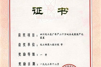 國家科技進步一等獎