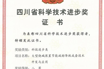 省科技進步二等獎